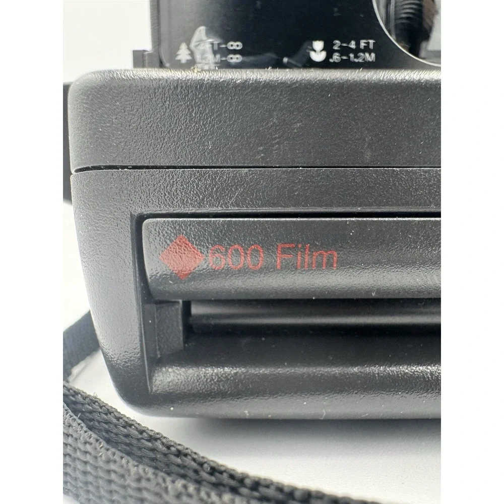 Vintage Polaroid One Step 600 Film Camera With Strap - Tested
